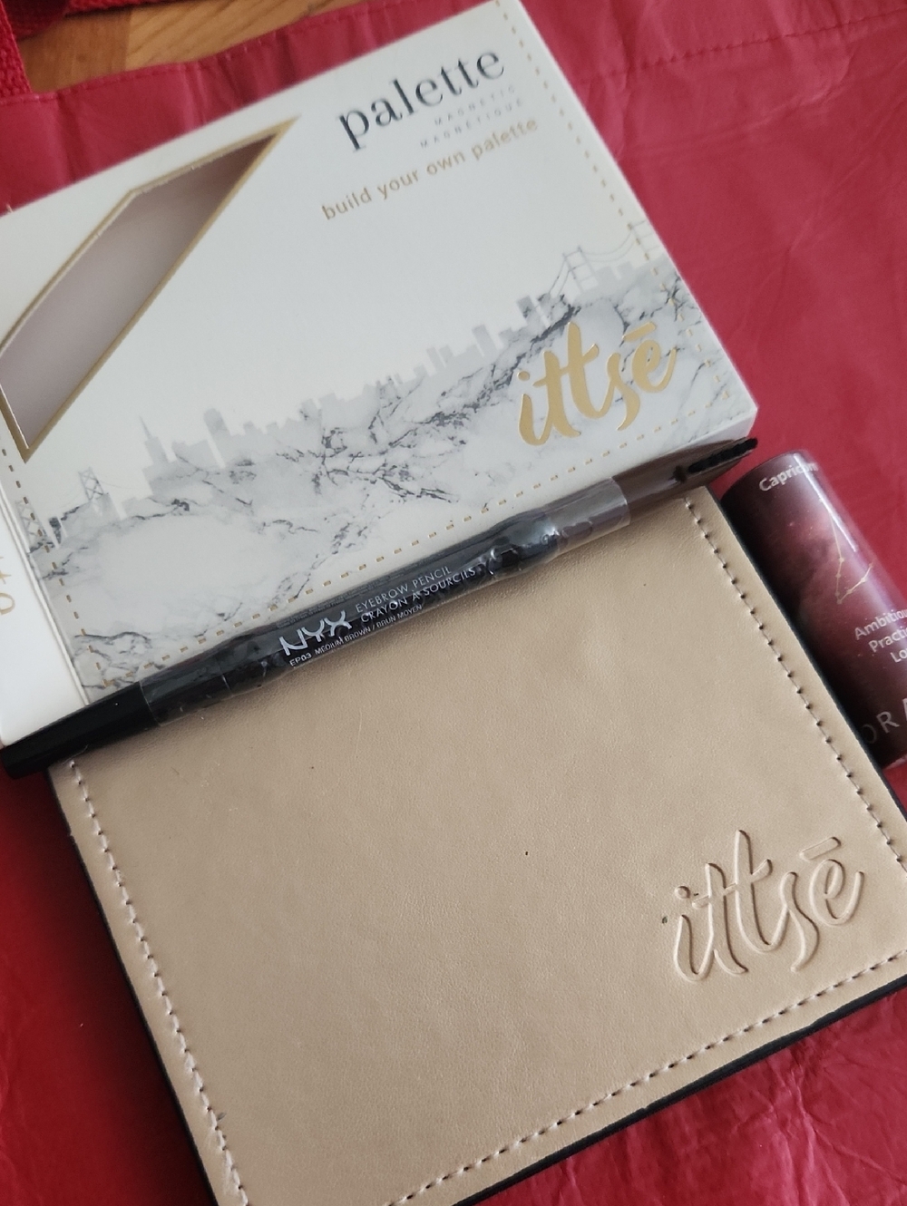 Sephora Eyeshadow Palette & Neutral Beige Case